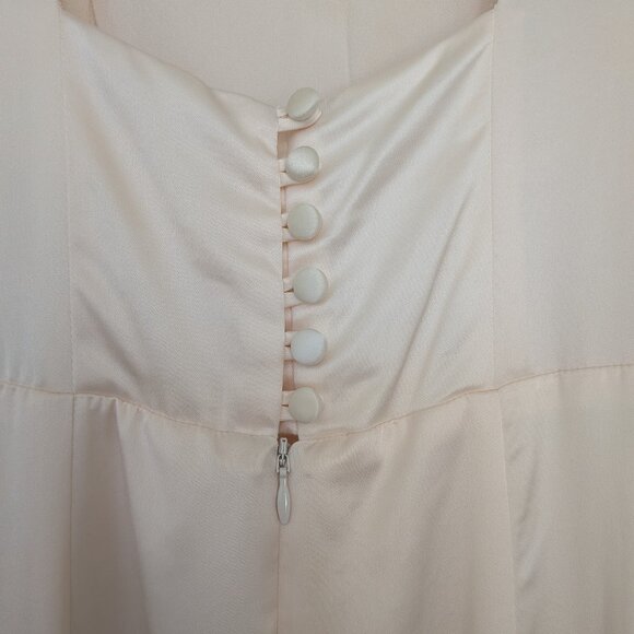 Reformation Payton Satin Dress, Fiore de Latte, Size 4 - Sample Sale Dress - Picture 3 of 6